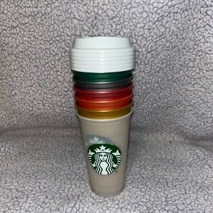 Metallic Starbucks cups. 6 pack. Never used